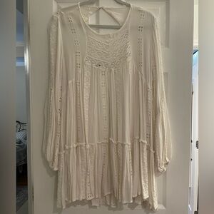 Free People White Mini Dress or Tunic Top